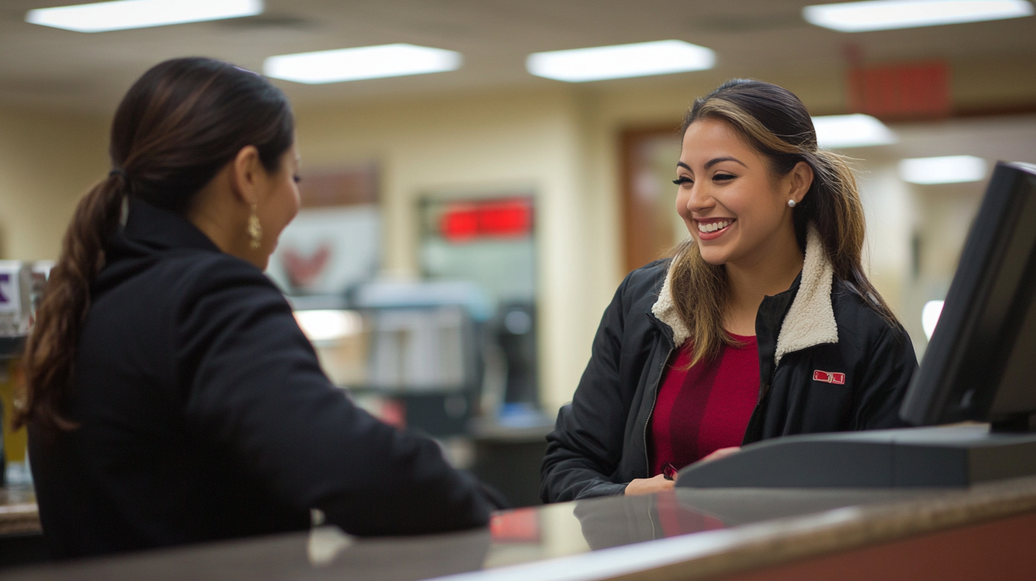 Woman at Bank
